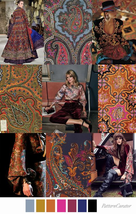 Fashion Trend Pattern, Mood Board Fashion Inspiration, Pattern Curator, Fashion Trending Moodboard, Process Book, Colors Combinations, Color Mood, Fashion Trend Forecast, Trend Forecast