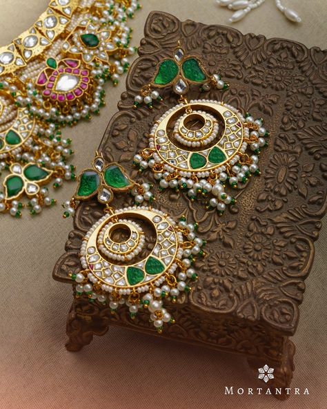 mortantra Heritage Jewellery, Kundan Earrings, Indian Heritage, Art Culture, Falling In Love, Fall In Love, In Love, Make It Yourself, Bring It On