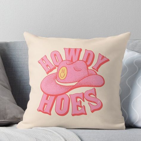 Southern Throw Pillows, Pink Cowgirl Bedroom Ideas, Disco Cowgirl Aesthetic Bedroom, Preppy Cowgirl Decor, Disco Cowgirl Apartment, Preppy Cowgirl Room Ideas, Pink Cowgirl Room Decor, Pink Cowgirl Decor, Disco Cowgirl Room Decor