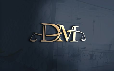 DM Lawyer Logo Template For Law, Lawyer And Justice Law Firm Logo Ideas, Advocate Lawyer Logo, Signature Logo Ideas, Law Office Logo, Law Logo Lawyer, Lawyer Branding, Lawyer Logo Design, Justice Logo, Lawyer Logo