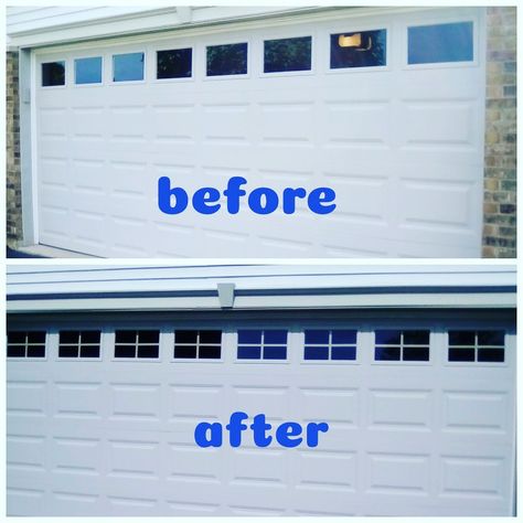 Your solution to plain windows and patio doors! We offer an easy, DIY, add-on window grid product. Check our website out! Garage Door Window Inserts Diy, Garage Door Window Inserts, Chi Garage Doors, Garage Door Window, Garage Door Update, Mudroom Addition, Garage Windows, Valley House, Window Grids