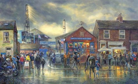 Brunton Park, Carlisle United, Carlisle Cumbria, Nostalgic Pictures, Match Day, Art Appreciation, Cumbria, Carlisle, Where The Heart Is