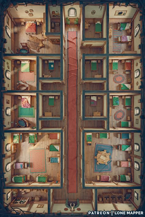 Dnd Location Inspiration, Tavern Floor Plan, Dnd Office Map, D&d City Map, Dnd Tavern Map, Dnd Maps World, House Concept Art Interior, D&d Maps, Dungeons And Dragons Maps