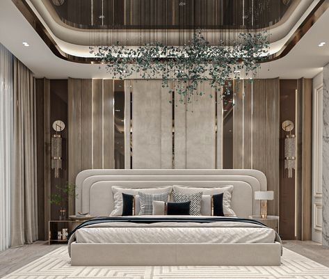 Modern Bedroom Interior White, Modern Luxury Bedroom Master Suite Decorating Ideas, Luxury Master Room, Classic Bedroom Design Luxury, Luxury Bedroom Master Suite, Luxury Classic Bedroom, Luxurious Bedrooms Master, Bedroom Design Luxury, Bedroom Behance