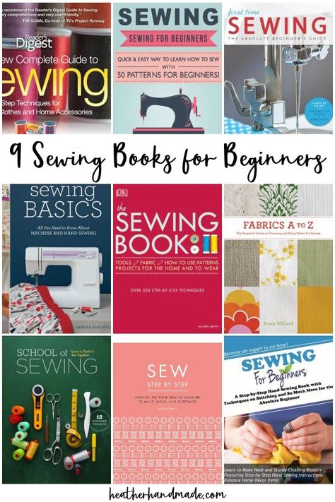 Learn how to use your sewing machine, choose fabrics, and use sewing patterns with one of these great sewing books for beginners. There’s something special about having a physical book to refer to when you are learning something new. You get to have a wealth of knowledge at your fingertips that you can always refer to, and you don’t have to turn the sound on to learn it. Sew Wardrobe, Advanced Sewing Projects, Books For Beginners, Hat Sewing, Hat Patterns To Sew, Beginner Books, Beginner Sewing, Sewing Book, Sewing Blogs