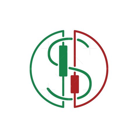 Sell Or Buy is a logo design of the dollar sign inside a circle with the two line in the center shaped like red and green daily candle charts. Buy And Sell Logo, Trading Tattoo, Stock Market Logo, Trading Logo Design, Daily Candle, Trade Lifestyle, Trader Quotes, Dollar Logo, Trade Logo