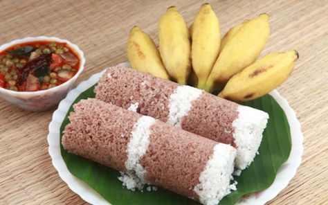 Malaysian Breakfast, Atta Recipe, Puttu Recipe, South Indian Breakfast Recipes, Raw Banana, Vegetarian Breakfast Recipes, Kerala Food, Filling Breakfast, Indian Breakfast