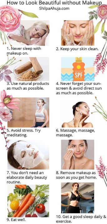 Looking beautiful doesn’t need expensive skin care products, makeup or even too much time. Here are the 21 tips on how to look beautiful without makeup – just naturally.

#skincare #skincaretips #tips #beautytips #beautyadvice #beautiful #skin #naturalbeauty #homeremedies #homemadetips #homemadescrub #facemasks Expensive Skin Care Products, Face Care Routine, Beauty Tips For Glowing Skin, Perfect Skin Care Routine, Beauty Advice, Diy Beauty Hacks, Natural Beauty Tips, Products Makeup, Look Beautiful