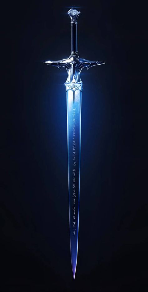 Dnd Magic Longsword, Twin Swords Fantasy Art, Magical Greatsword, Cool Swords Fantasy Art, Magic Swords Fantasy, Fantasy Weaponsmith Art, Swords Concept Art, Fantasy Swords Concept Art, Fantasy Greatsword