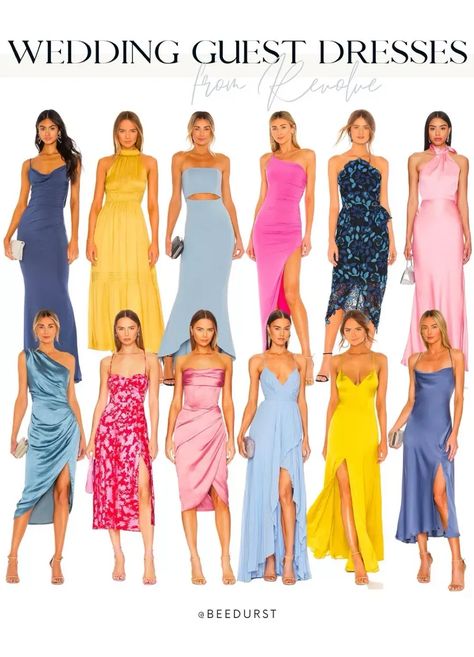 Tropical Chic Long Dress, Revolve Wedding Guest Dress, Tropical Wedding Dress Guest, Beach Semi Formal Wedding Guest, Beach Wedding Dress Guest, Dress Code Cocktail, Wedding Guest Long Dress, Spring Formal Wedding, Beach Formal Attire