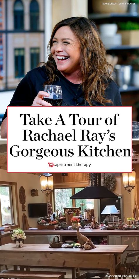 Beach Kitchen Ideas, Celebrity Kitchens, Farm Style Table, Rachael Ray Recipes, New York Home, Beach Kitchens, Italian House, Rachel Ray, Commercial Dishwasher