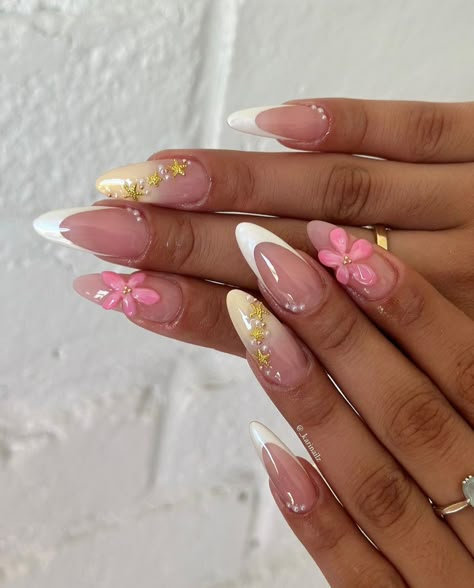 Summer Colourful Nails, Nails Acrylic Summer 2024, Vacation Nails Summer, Ongles Rose Pastel, Paznokcie Hello Kitty, Kutek Disney, Tropical Nails, Nagel Tips, Girly Acrylic Nails