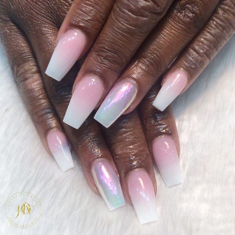 Mermaid Ombre Nails, Ombré Chrome Nails, Mermaid Chrome Nails, Mermaid Inspired Nails, Dust Nails, Ombre Chrome Nails, Pro Nails, Nails Trend, 2024 Nails