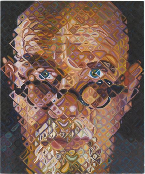 Chuck Close Chuck Close Paintings, Chuck Close Art, Chuck Close Portraits, Yoshimoto Nara, Chuck Close, Giovanni Boldini, A Level Art, Art Basel, Portrait Artist