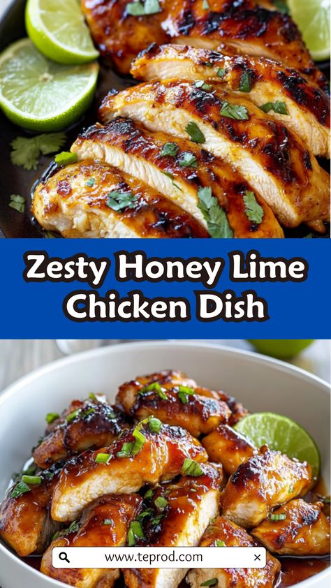 Recipe With Limes, Cilantro Recipes, Lime Chicken Recipes, Honey Lime Chicken, Quick Lunch Recipes, Lime Recipes, Lime Rice, Cilantro Lime Chicken, Cilantro Lime Rice