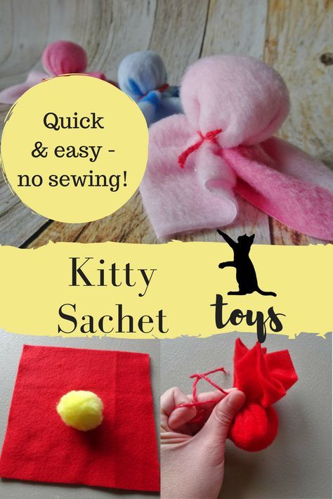 Whether made with or without catnip, these easy fleece toys for cats are sure to be a hit! #createtodonate #craftlove Cat Toys Diy Easy How To Make, No Sew Cat Toys, Diy Catnip Toys No Sew, Cat Toys Diy Easy Simple, Fleece Cat Toys Diy, Catnip Toys Diy, Diy Catnip Toys, Diy Cat Toys Easy, Fleece Toys