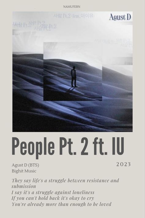 People Part Pt 2 Lyrics D Day Agust D Lyrics, Suga Lyrics, People Pt 2 Agust D Lyrics, Agust D Lyrics, Bts Lyrics Poster, Bts Lyric, Lyric Poster, Agust D, Day Of My Life