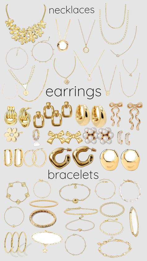 Where To Get Cheap Jewelry, Basic Jewelry Essentials, Where To Get Jewelry, Places To Buy Jewelry, Clean Girl Jewelry, Jewelry Must Haves, Jewellery Essentials, Girly Christmas Gifts, Jewelry Closet