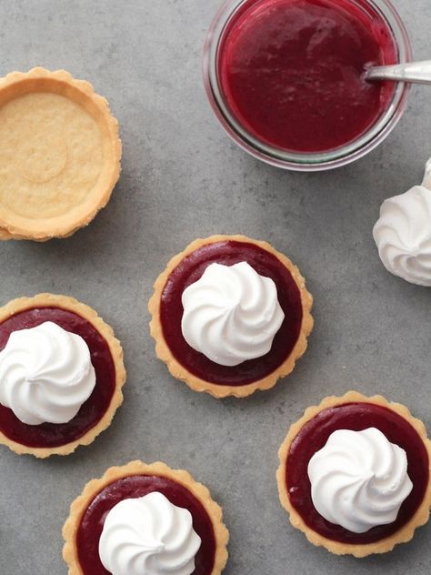 Recipe: Hibiscus and lime tarts | The joy of plants Hibiscus Recipe, Gbbo Recipes, British Bake Off Recipes, Lime Curd, Lime Tart, The Great British Bake Off, Dessert Recipies, Curd Recipe, Make Ahead Desserts