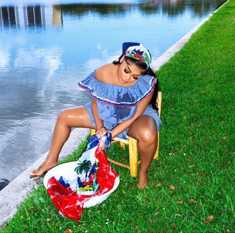 Haitian Flag Day Photoshoot, Haiti History, Haitian Women, Circle Ideas, Sister Circle, Haitian Food, Haitian Flag, Cheese Breakfast, Haitian Food Recipes