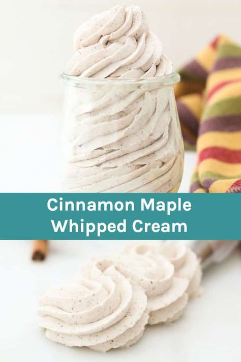 Chocolate Whipped Cream Frosting, Whipped Cream Frosting Recipe, Perfect Whipped Cream, Maple Whipped Cream, Peanut Butter Whipped Cream, Keto Whipped Cream, Homemade Whipped Cream Recipe, Flavored Whipped Cream, Stabilized Whipped Cream