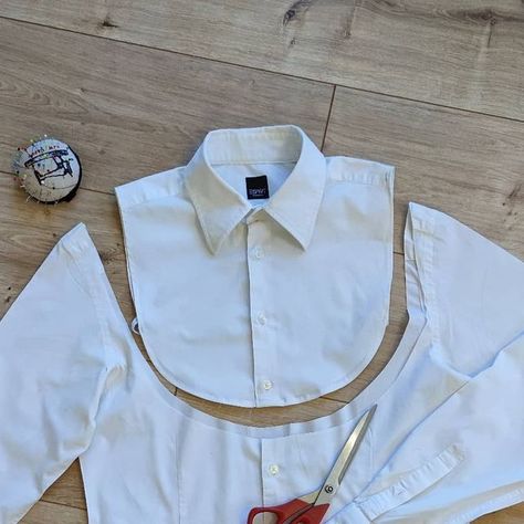 UPCYCLING • THRIFTFLIP • NÄHEN on Instagram: "Das einfachste und schnellste Upcycling-Projekt ever!!! Wenn das Outfit mal etwas festlicher oder formeller wirken soll, dann trage ich gern ein Hemd unter einem Pullover - allerdings nur wegen dem Kragen! Den Rest vom Hemd finde ich sehr nervig: den unnötigen Stoff der sich bei der Armbeuge ansammelt, die unnötige Lage Stoff an den Achseln und den Hemdsaum, den man noch in die Hose stopfen muss... Das braucht doch keiner. Warum dann nicht einfach a Next Time, Thrift Flip, December 29, Hat Man, The Way, Closet, On Instagram