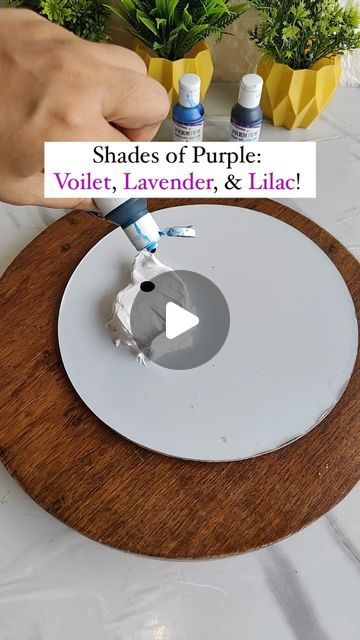 Pooja Chimurkar Ninawe | Award 🏆Winning Nagpur Baker on Instagram: "Here it is👇🏻  **Let’s learn the difference between violet, lavender, and lilac:**  1. Mix 3 drops of sky blue, 3 drops of pink, and 1 drop of red to create violet.  2. Add whipped cream (or white color) to violet to achieve a shade of lavender.  3. Add a small drop of red to lavender to get lilac.  Which colour should I make next ? Comment 👉   Follow @bakemydaycookingstudio for more such amazing content✅  #reels #reelsinstagram #bakers #bakersofinstagram #bakinglove #bakingfromscratch #baking #icingcolour #colours #cakedecorating" Lavender Colour Cake, Violet Cakes, Whipped Cream Cakes, Lavender Cake, Colorful Cakes, Lilac Color, Lavender Color, Cream Cake, Gel Color