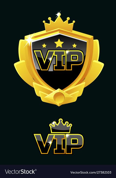 Vip Logo Image, Vip Logo Design, Love You Forever Quotes, Vip Logo, Black Shield, King Pic, Casino Logo, Best Beard Styles, Tiger Wallpaper