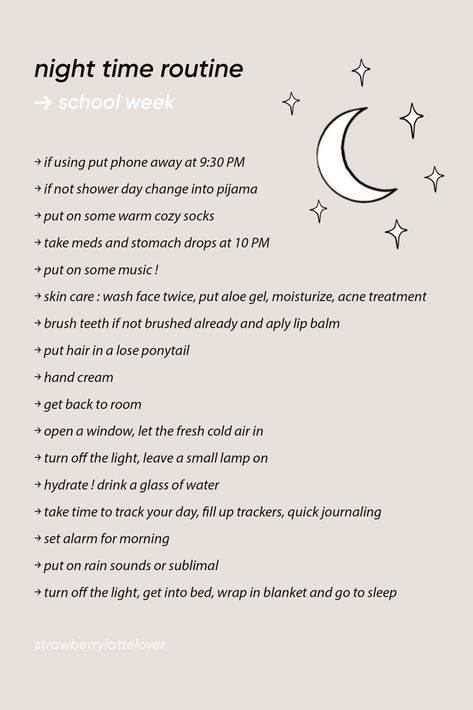 How To Have A Self Care Night, Glow Up Ideas, Importance Of Self Care, Night Routines, Time Routine, School Week, Self Care Bullet Journal, Writing Therapy, Evening Routine