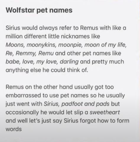 Wolfstar Headcanons Cute, Wolfstar Memes, Wolf Star, Harry Otter, Remus And Sirius, Gay Harry Potter, Harry Potter Ships, Harry Potter Headcannons, Harry Potter Fanfiction