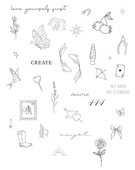 Cute Small Patchwork Tattoos, Beautiful Symbols Tattoo, Classy Patchwork Tattoo, Tiny Tattoos Line Art, Outline Patchwork Tattoos, Small Doodles Tattoos, Patchwork Tattoo Ideas Dainty, Small Patchwork Tattoos Women, Tattoo Ideas Sticker Sleeve