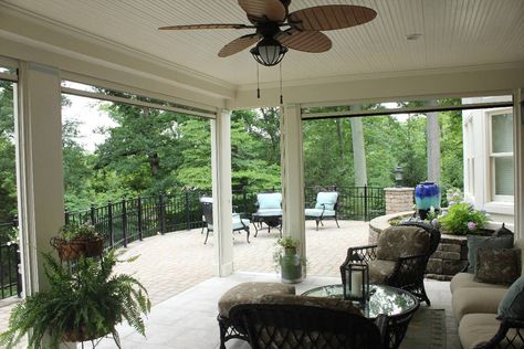 Retractable Screen Porch, Lanai Porch, Retractable Screens, Porch Enclosures, Shade House, Luxury Landscaping, Retractable Screen, Screen Porch, Patio Roof