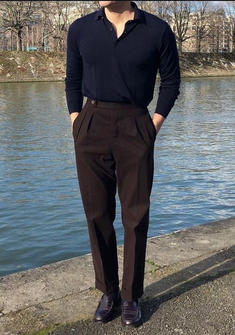 Brown Trousers Outfit, Italian Pants, Gurkha Pants, Formal Pant, Pant Trouser, Classy Outfits Men, Mens Casual Outfits Summer, Men Fashion Casual Shirts, Street Style Outfits Men