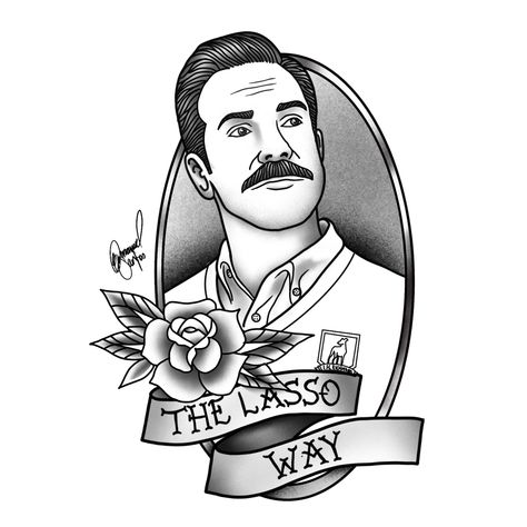 Ted Lasso Tattoo Ideas, Ted Lasso Tattoo, Lasso Tattoo, Hp Tattoo, Old School Fashion, Ted Lasso, Ink Ideas, Tatting, Old School