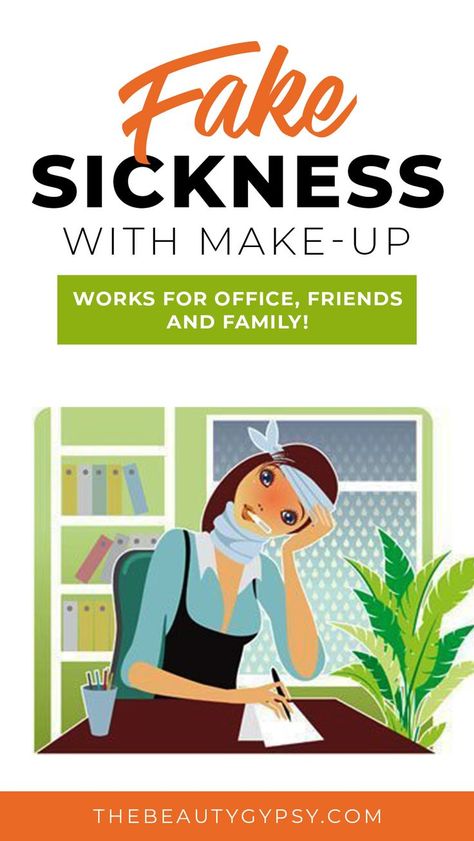 fake sickness makeup How To Look Sick, Fake Being Sick, How To Fake Sick, Fake Sick, How To Use Makeup, Step By Step Makeup, The Best Foundation, Made Up Words, Make Up Tricks