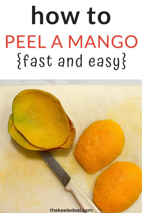 How To Peel Mango, How To Eat Mango, Mango Fruit, Fruit Peel, Outdoor Sauna, Mango Recipes, Clever Ideas, Tropical Fruit, Treat Recipe