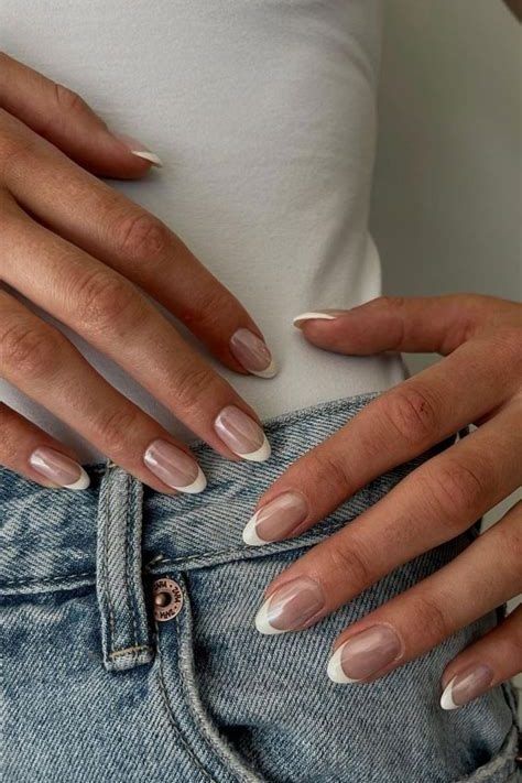 Classy Clean Nails to Recreate, clean nails, clean nail ideas, clear nails, french tip nails, nude nails, glazed nails, soft pink nails, short nude nails, almond nails, old money nails, classy nails, short milky white nails, white nails, clean almond nails, glazed french tip nails Nails Brown, Milky Nails, French Tip Nail Designs, Broken Nails, Nails Green, Christmas Nails Easy, Almond Shape, Christmas Nails Acrylic, Tip Nails