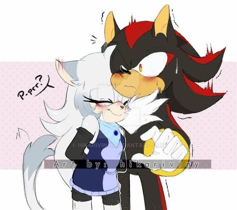 Showing Affection, Shadow And Maria, Shadow And Amy, Rouge The Bat, Classic Sonic, Funny Disney Jokes, Sonic And Amy, Sonic Funny, Sonic Fan Characters