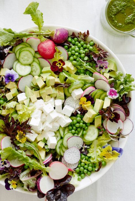 Spring Pea Salad from www.whatsgabycooking.com PERFECT for welcoming Spring! (@whatsgabycookin) Spring Pea Salad, Whats Gaby Cooking, Spring Peas, Easter Dinner Recipes, Salad Pasta, Pea Salad, Spring Salad, Spring Vegetables, Dinner Salads