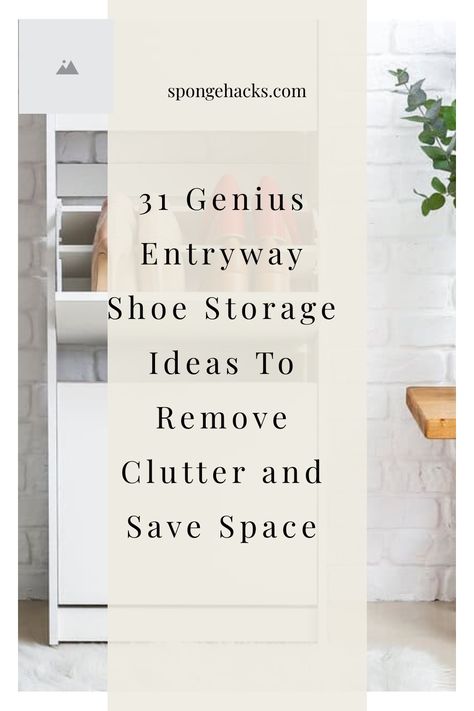 Anyone who’s ever lived in a small apartment or home knows that storage space is always at a premium. Ya’ don’t got any, really! And when it comes to shoes, that can be especially true. After all, you can only fit so many pairs of shoes in your closet! That’s why you have to take […] Shoe Storage Entryway Closet, Shoe Storage Wall Ideas, Functional Entryway Ideas Shoe Storage, Alternative Shoe Storage, Where To Put Shoes At Front Door, Unconventional Shoe Storage, Entry Way Shoe Organization, Shoe Storage Outside Front Door, Hiding Shoes In Entryway