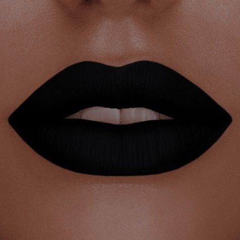 Black Lipstick Aesthetic, Black Lip Makeup, Maroon Matte Lipstick, Black Lipstick Makeup, Musical Outfits, Rock Stage, Lipstick Colours, Black Matte Lipstick, Cute Lipstick