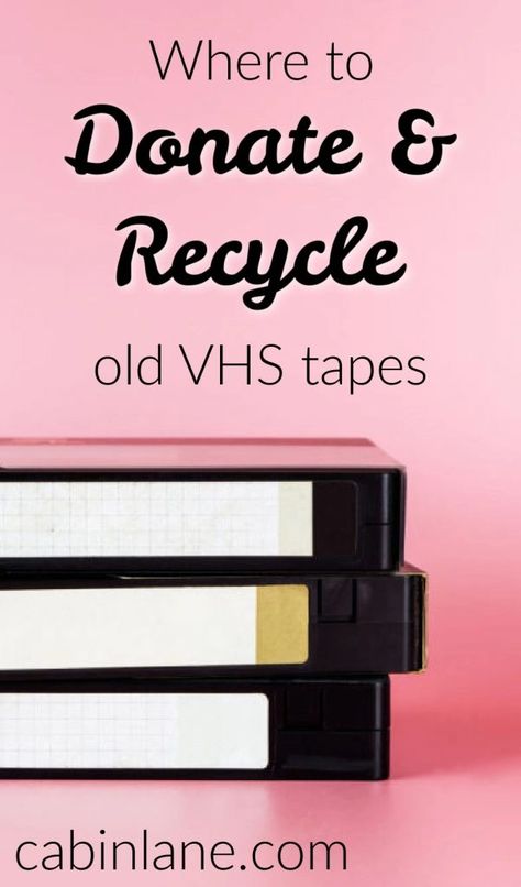 Where to Donate VHS Tapes: Top Places to Donate and Recycle Vhs Organization Ideas, Vhs Repurpose, Things To Do With Vhs Tapes, Upcycle Vhs Tapes, What To Do With Old Vhs Tapes, Where To Donate Stuff, E Waste Recycling, Vcr Tapes, Digital Photo Organization