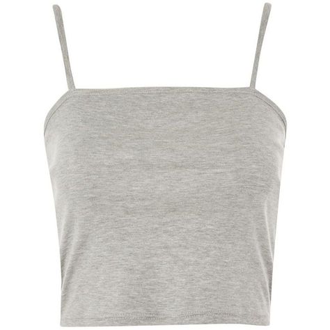 TopShop Cropped Vest Top ($4) ❤ liked on Polyvore featuring tops, shirts, crop tops, grey marl, spaghetti strap tank, cropped shirts, gray tank top and grey shirt Cropped Vest Top, Chica Punk, Spaghetti Strap Shirt, White Crop Tank, White Crop Top Tank, Shirts Crop, Vest Crop Top, Spaghetti Strap Crop Top, Grey Crop Top