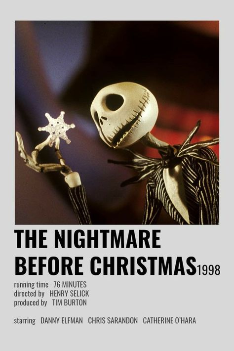 The Nightmare Before Christmas Movie, Images Terrifiantes, Nightmare Before Christmas Movie, Indie Movie Posters, Film Polaroid, Iconic Movie Posters, Movie Card, Film Posters Minimalist, Tim Burton Films