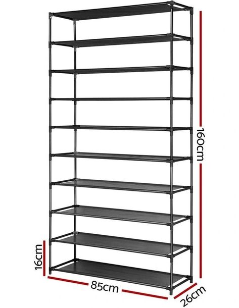 Metal Shoe Rack Ideas, Shoe Rack Dimensions, Shoe Organization Diy, Metal Shoe Rack, Diy Shoe Rack, Stackable Shoe Rack, Shoe Rack With Shelf, Portable Wardrobe, Shoe Storage Rack