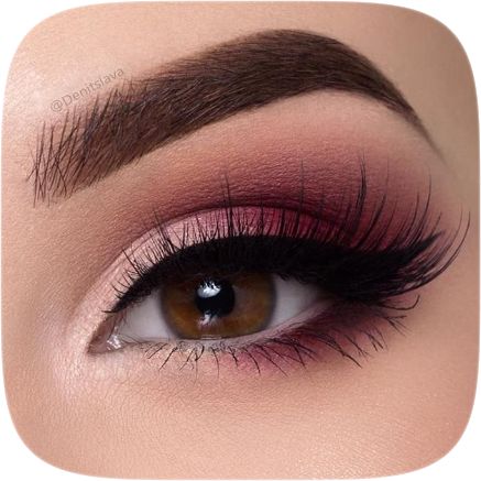 Burgundy Eye Makeup, Burgundy Makeup, Dark Eye Makeup, Wedding Makeup For Brown Eyes, Pink Eye Makeup, Glitter Eye Makeup, Eye Makeup Pictures, Eye Makeup Steps, Makijaż Smokey Eye