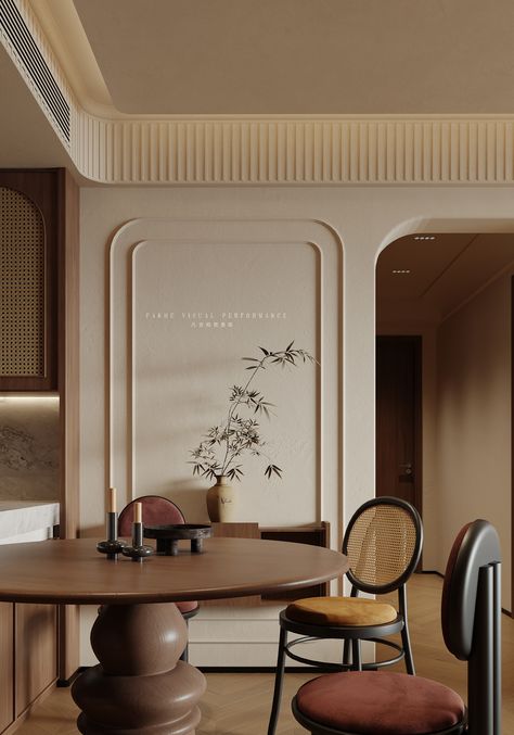 indoor :: Behance Dining Area Wall Design, Ceiling Concept, Modern Wall Design, Zen Interior Design, Dinning Room Design, Neo Classic, Living Room Design Decor, False Ceiling Design, False Ceiling