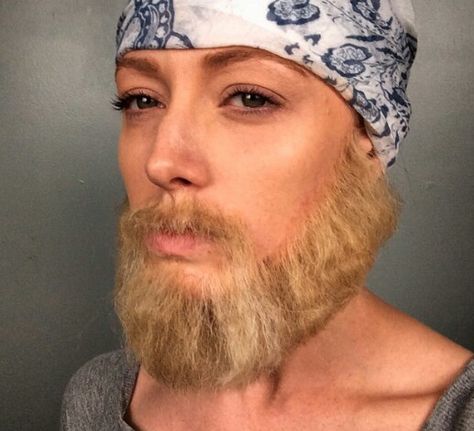 Fake Beard Facial Hair Makeup, Fat Thor, Makeup Journal, Hair Stages, Theater Makeup, Beard Dye, Beard And Mustache Styles, Fake Beards, Thor Cosplay