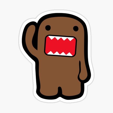 Domo Stickers for Sale | Redbubble Matchbox Crafts, Skate Stickers, Sticker Design Inspiration, Iphone Stickers, Iphone Case Stickers, Cute Couple Gifts, Cute Patches, Scrapbook Stickers Printable, Wallpaper Stickers