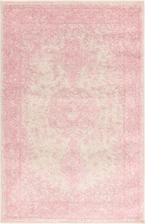 Dorm Room Blue, Pink Rugs Bedroom, Rug For Dorm, Dorm Pink, Light Pink Rooms, Dorm Room Rug, White Dorm Room, Dorm Rug, Dorm Room Rugs